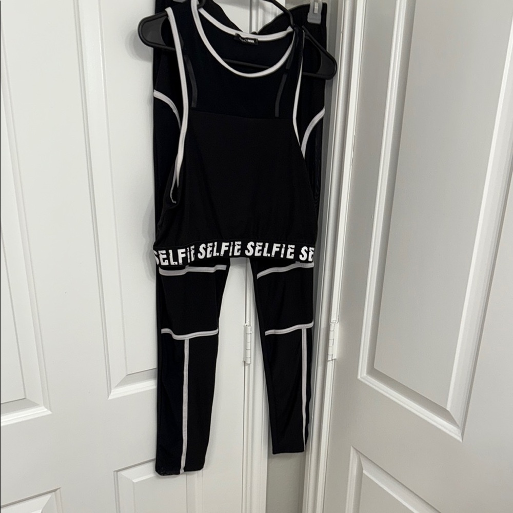 Fashion Nova Black and White 2 piece set